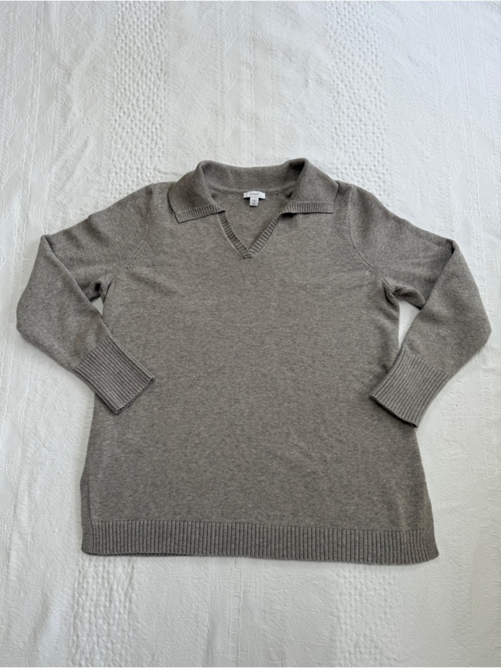 J Jill Pure Jill V Neck Collar Top Sweater Women Medium Petite MP